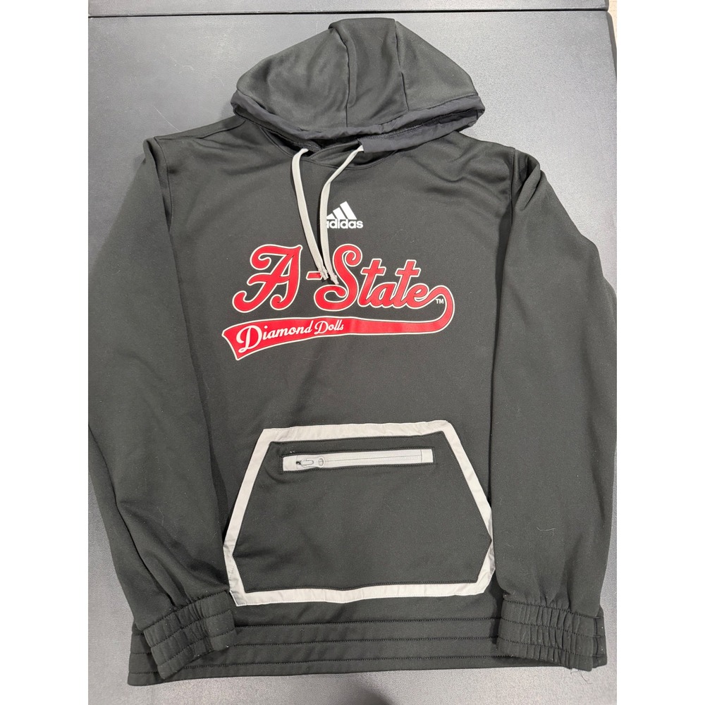 Adidas A-State Diamond Dolls Hoodie Black AEROREADY Sweatshirt Mens Medium‎